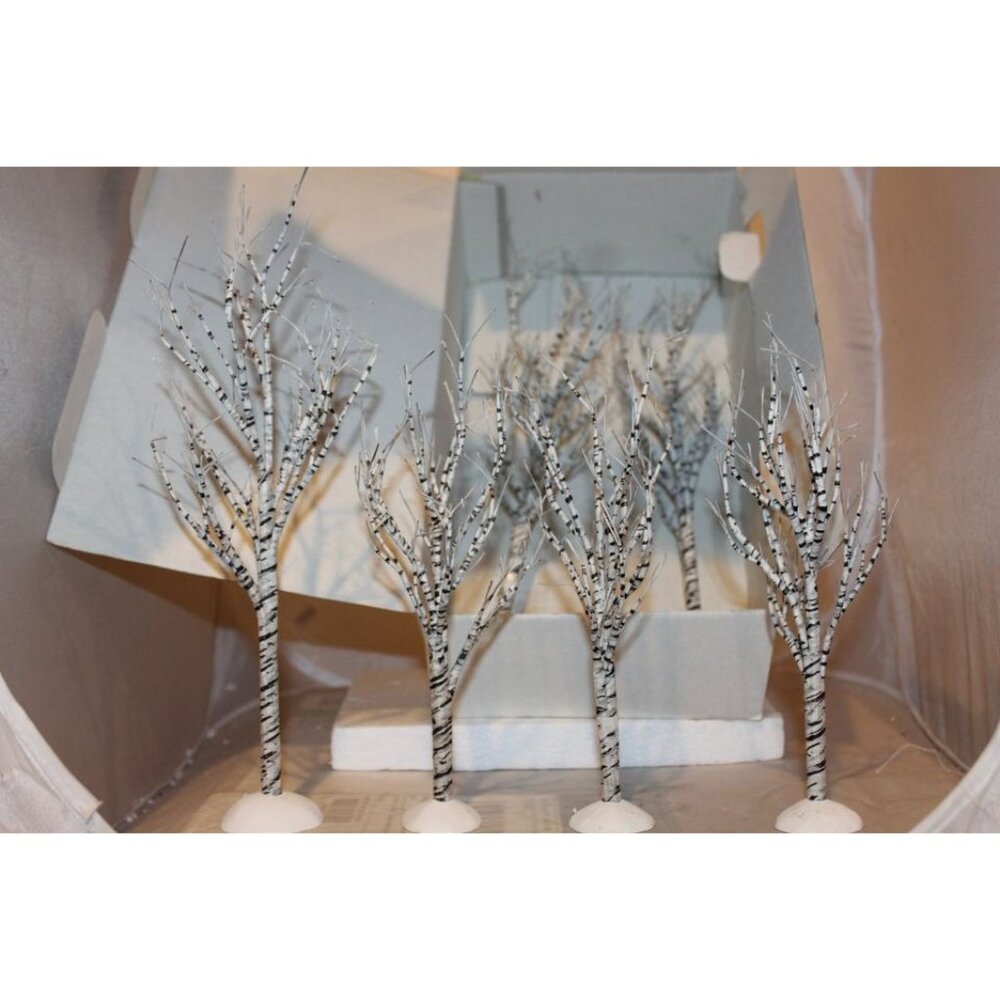 Dept 56 Village Accessory - Winter Birch Trees, Set of 6